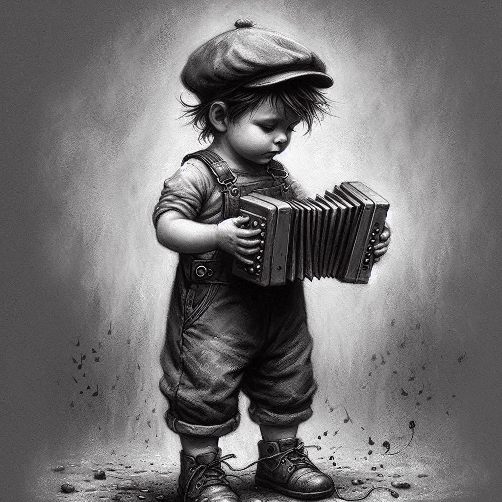 Classic Charcoal Drawing