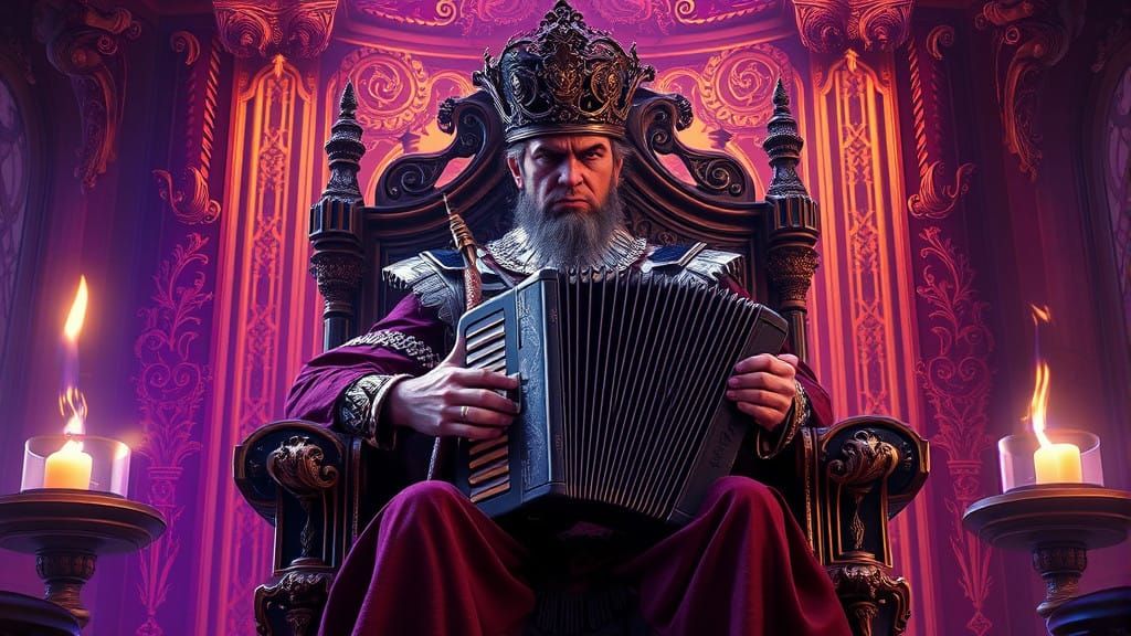 Regal Fury in Dark Fantasy: A Masterpiece of Accordion-Wield...