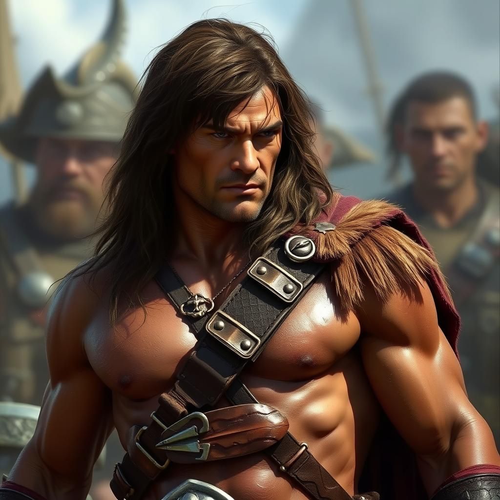 Photorealistic Conan the Barbarian Illustration