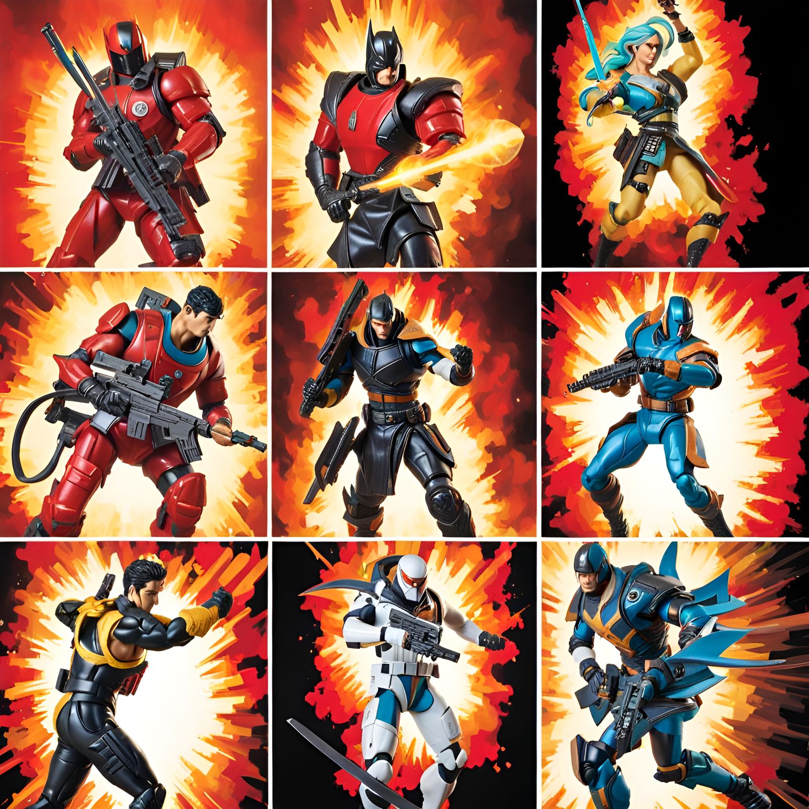 AI Generated Action Figures