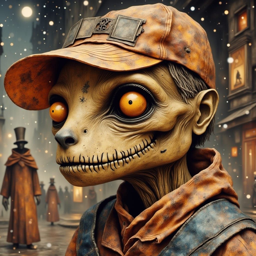 Surreal Cityscape Unveils Sinister Werewolf