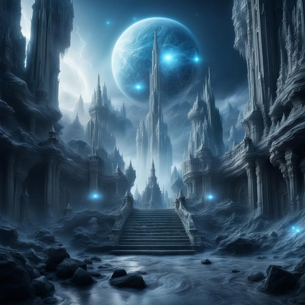 Mystical Intergalactic Kingdom in Digital Matte Painting