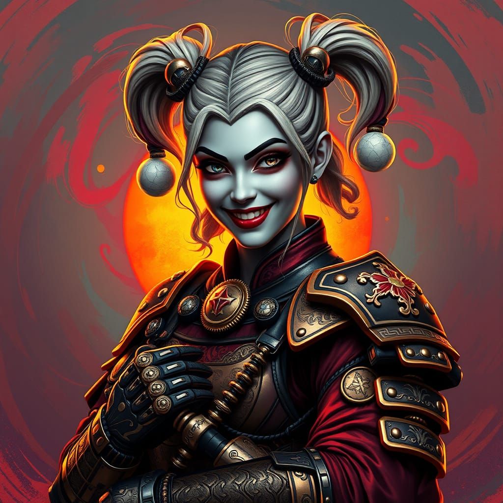 Harley Quinn Samurai Warrior