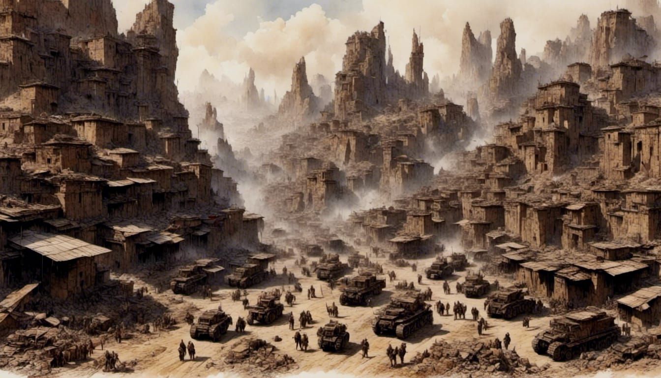 Futuristic Dystopian Warrior Angel Masterpiece