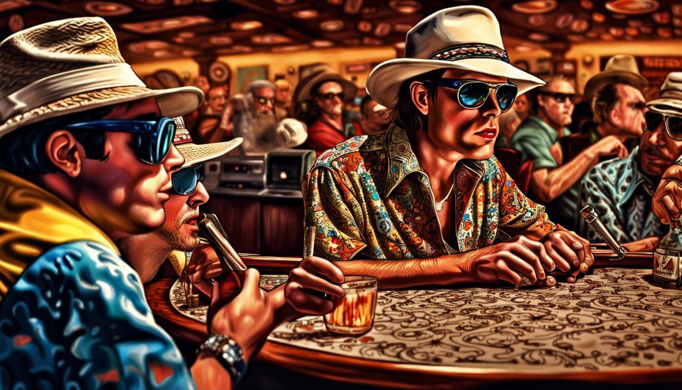 Bat Country: Hyperrealistic Fear and Loathing Scene