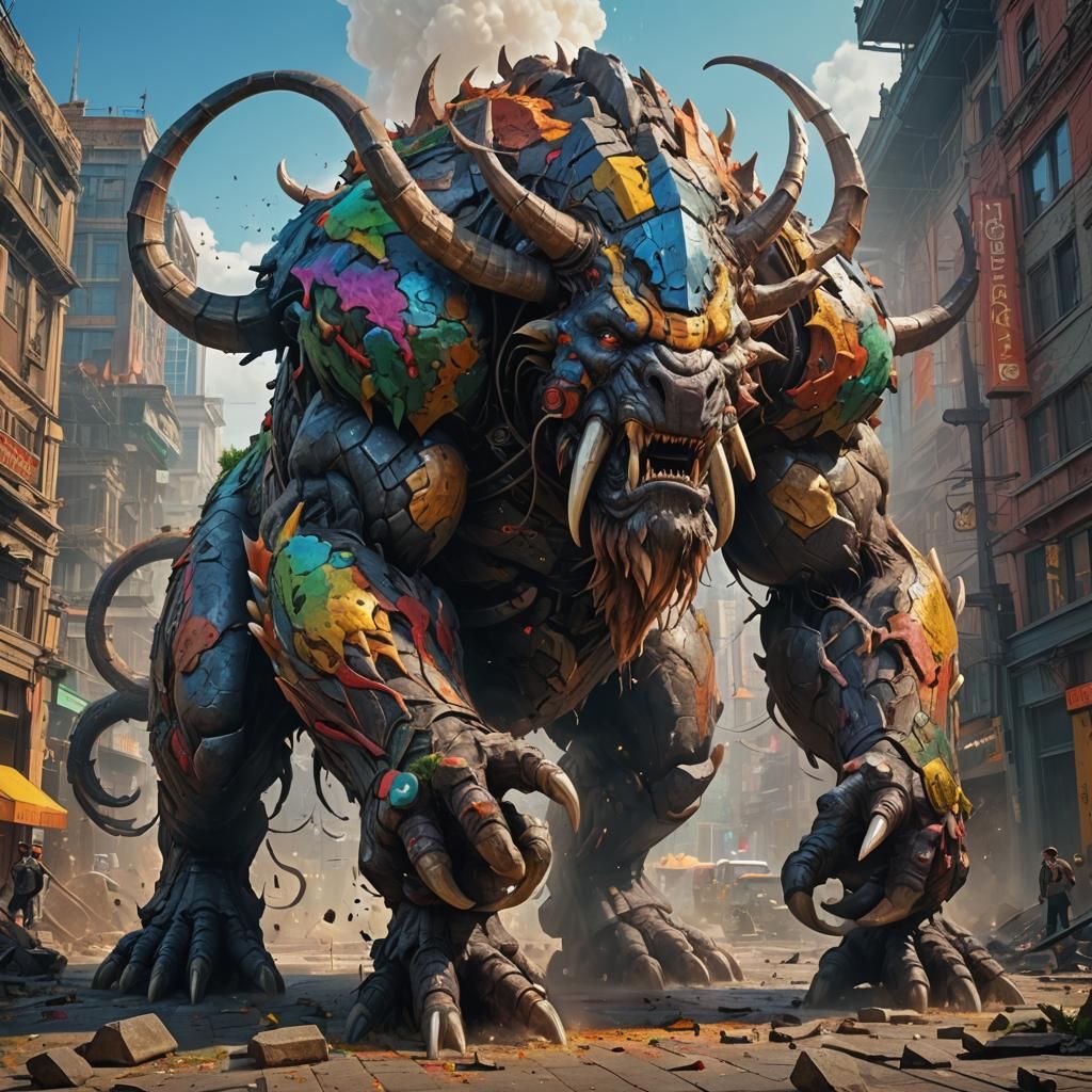 Giant Behemoth Hyperrealistic Concept Art