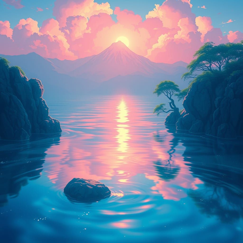 Serenity in Deep Blue Waters