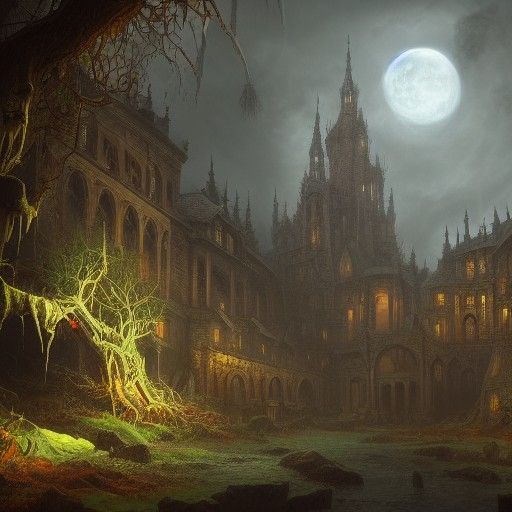 Fantastical Matte Painting in Deep Color