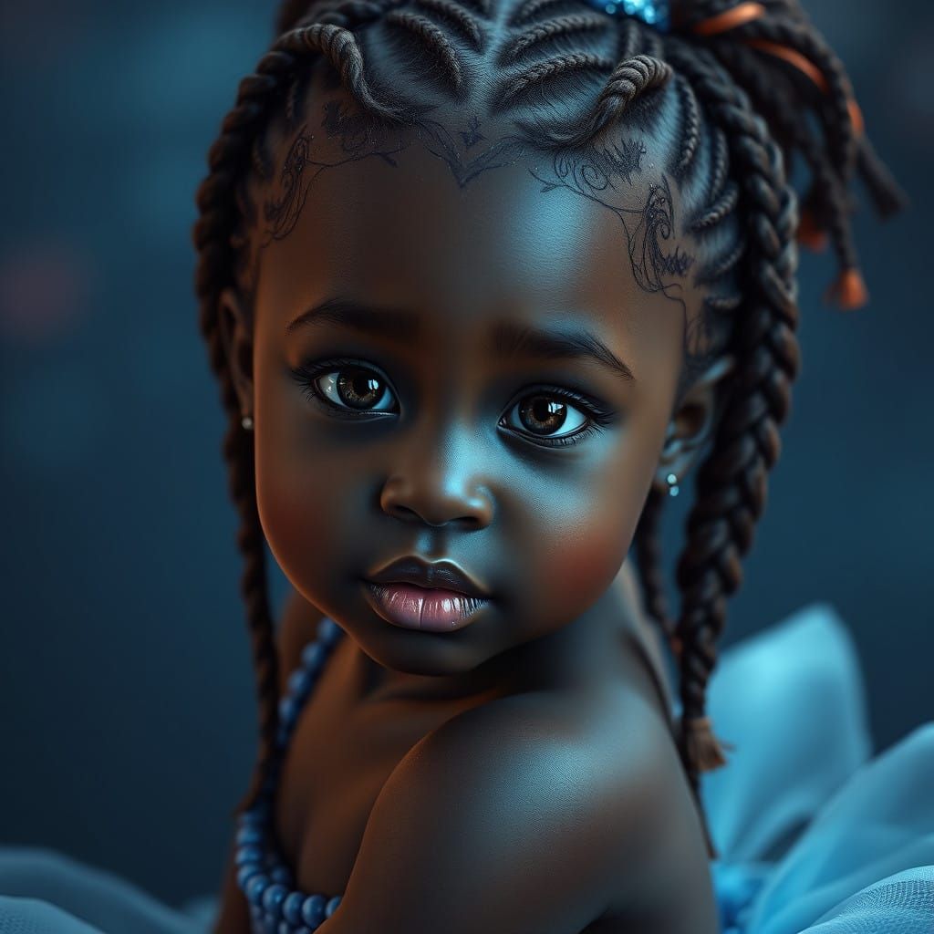 Midnight Sapphire Baby Ballerina in Rich, Vibrant Colors