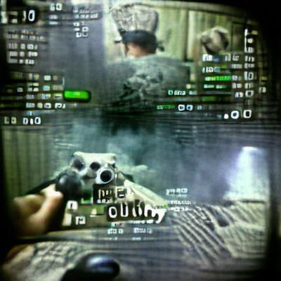 Intense First-Person Shooter Game Cover