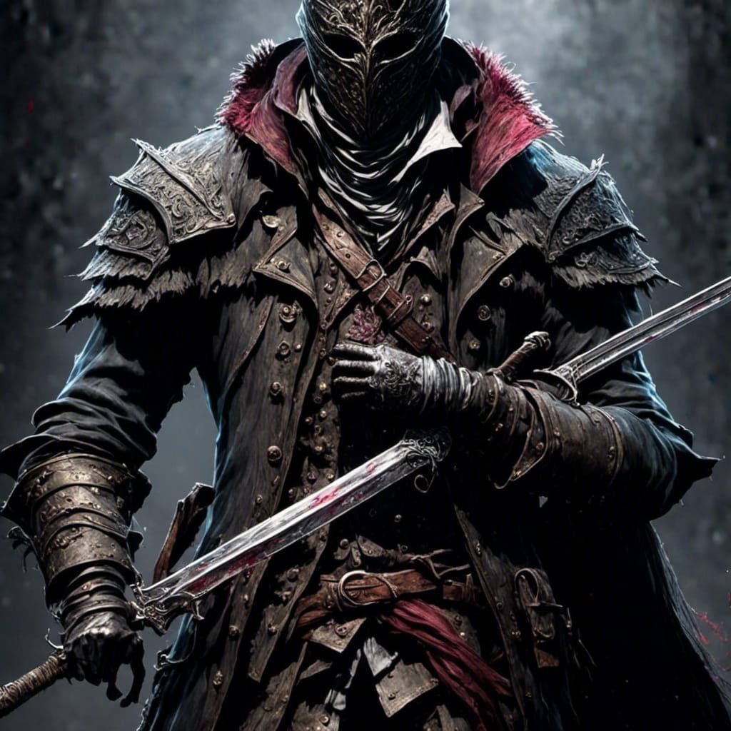 Medieval Knight in Intricate Armor with Broadsword