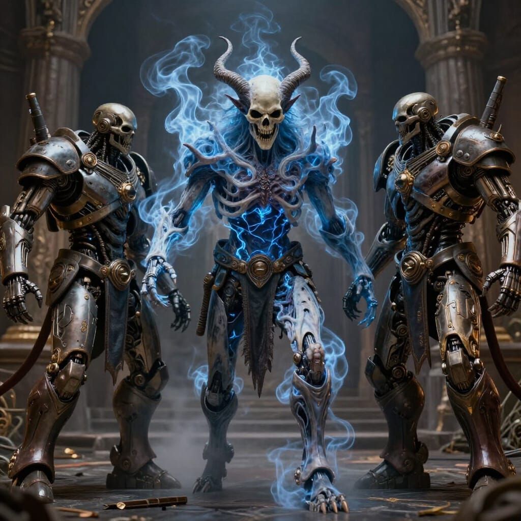 Skull Demon Terminated by Cyborgs in Ancient Asgard