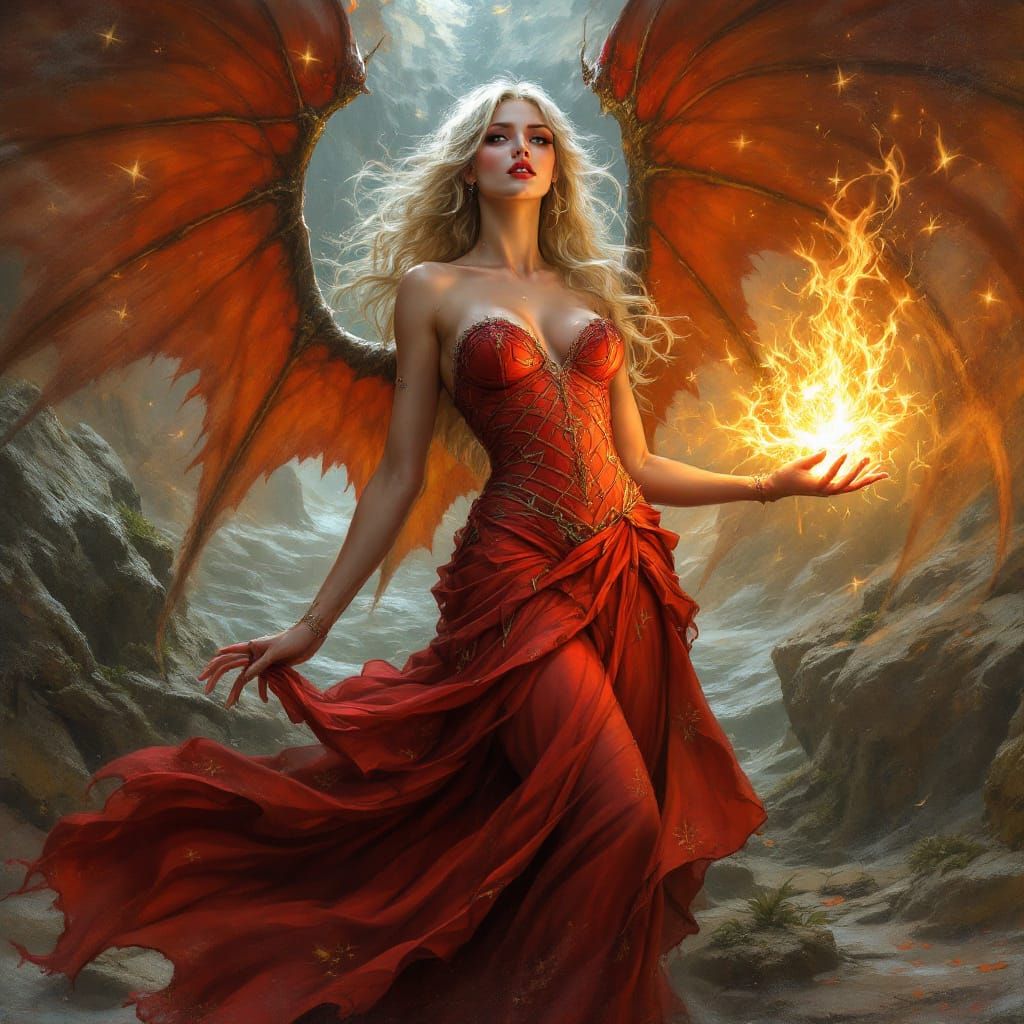 Gothic Fantasy Art with Ethereal Elements