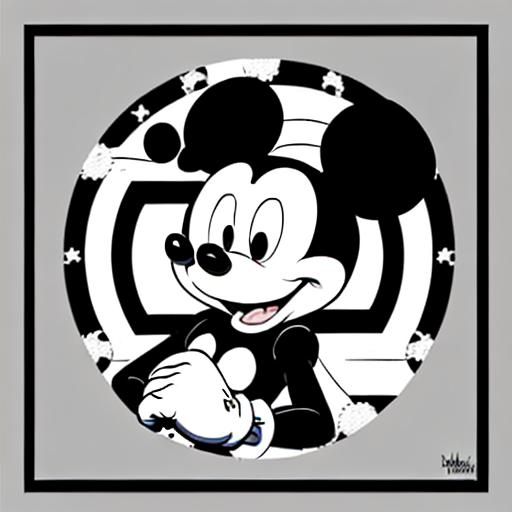 B&W Mickey Mouse has entered the public domain.