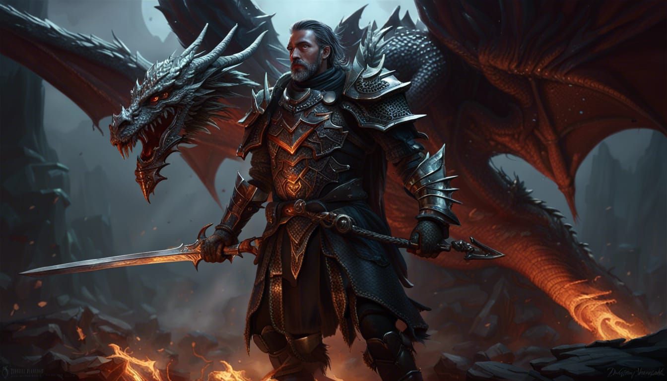 Dragon Armor Warrior with Great Sword