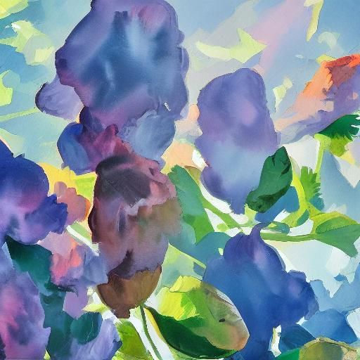Impressionist Shadows in Gouache and Watercolor