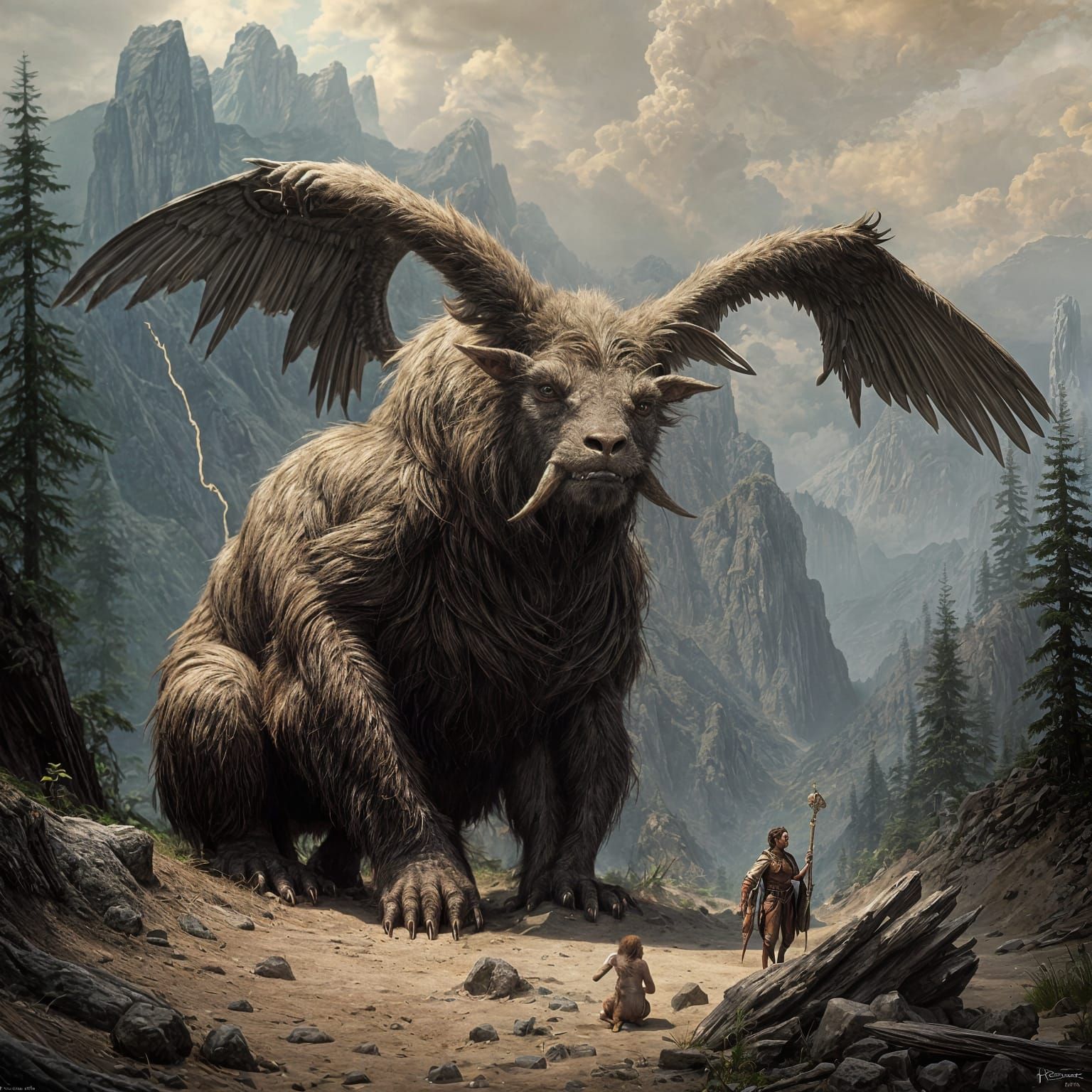 Benevolent God Tending to the Vulnerable