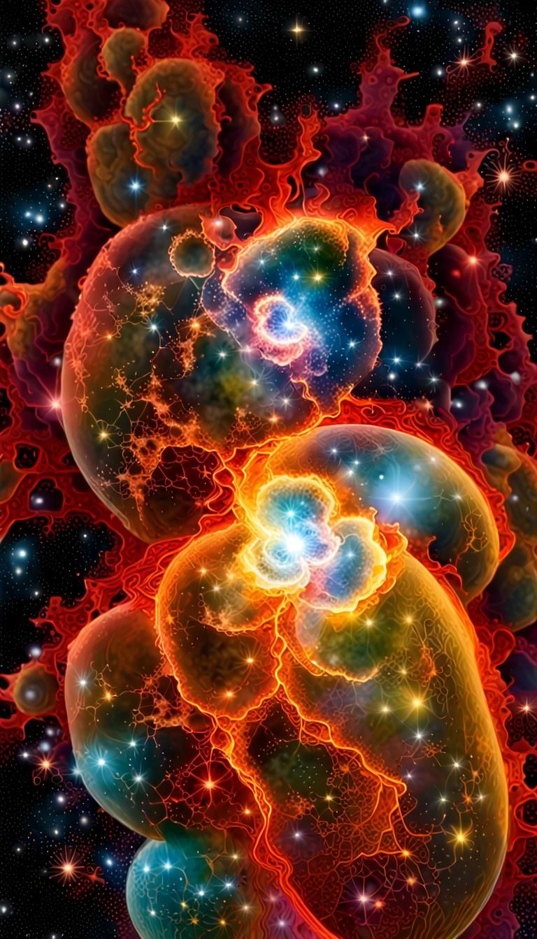 Stellar Formation as a Living System: Digital Illustration