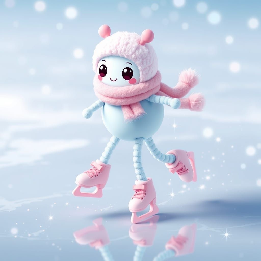 Kawaii Multipede Ice Skating Adventure