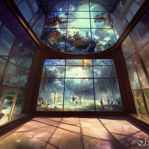 Lightning in Glass Box: Ethereal Photorealistic Art
