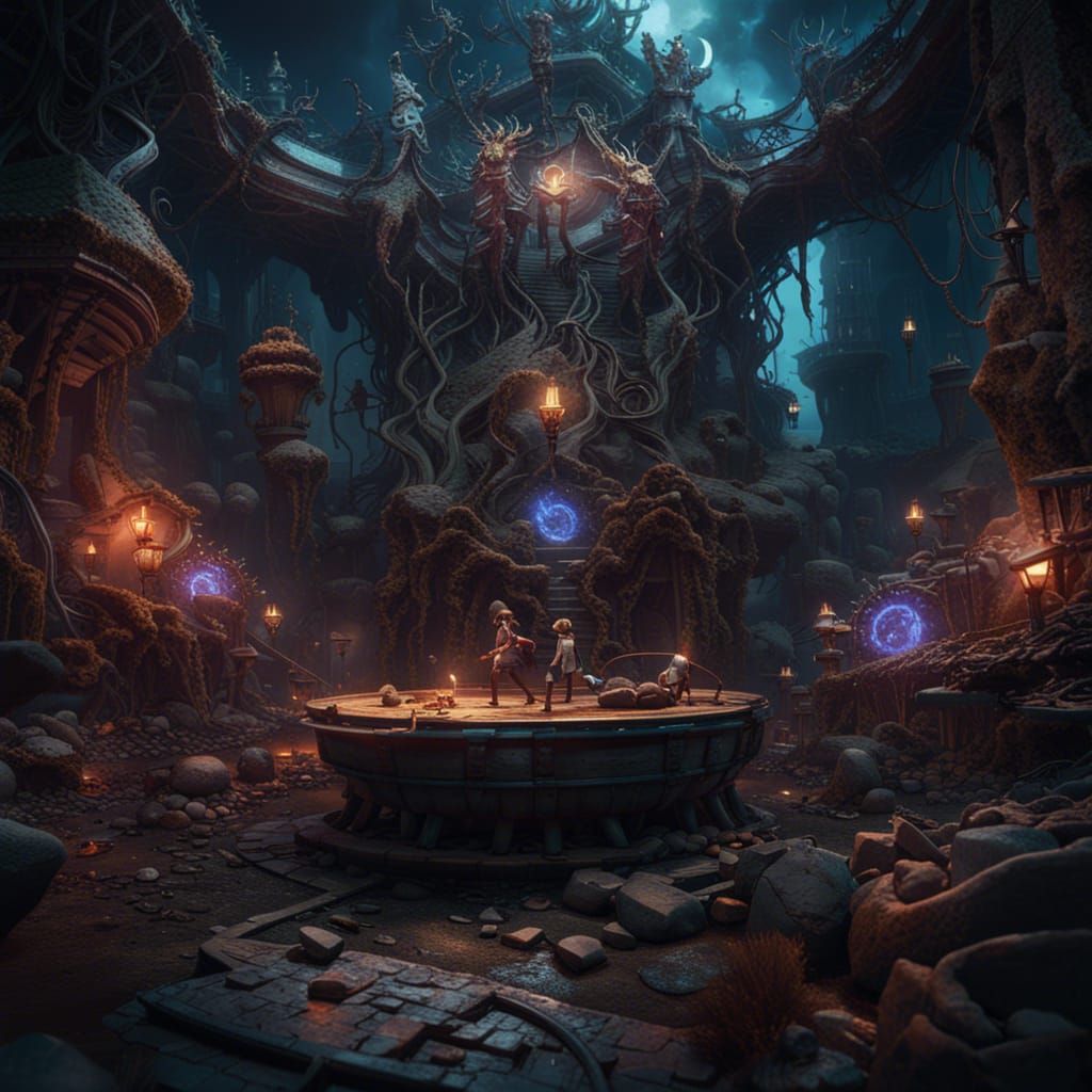 Fantastical Matte Painting: Exploring Pain and Addiction