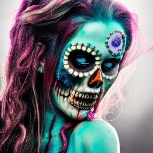 Day of the Dead Mermaid IV