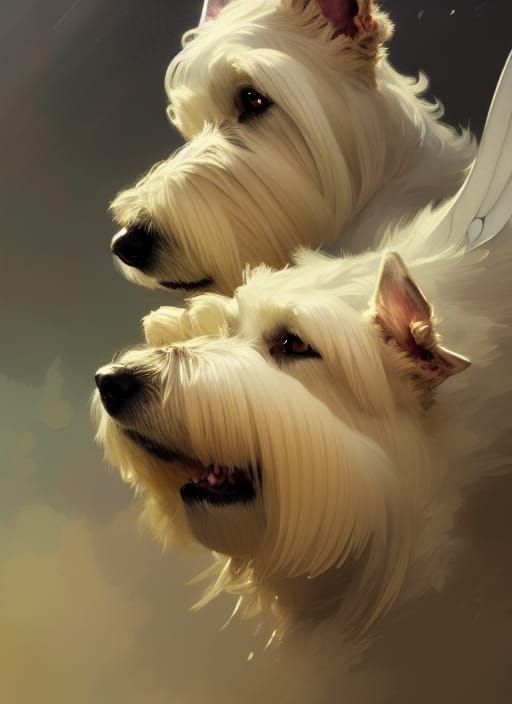 Angelic Protector of West Highland Terriers