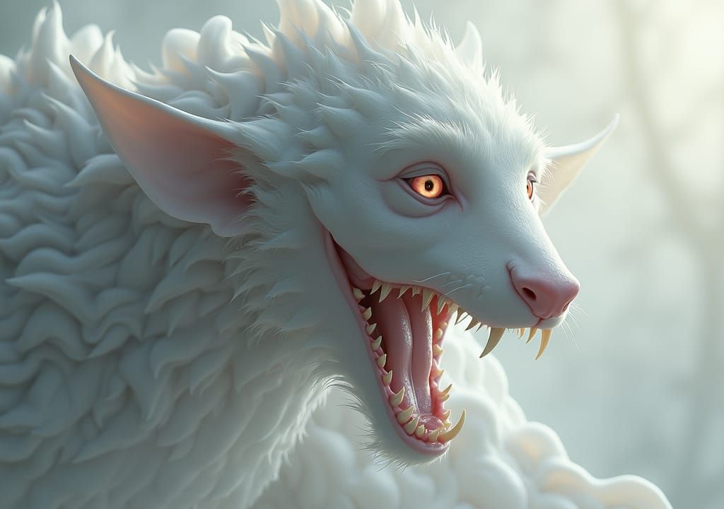 Cute Princess Ghost in Pencil and Matte Painting