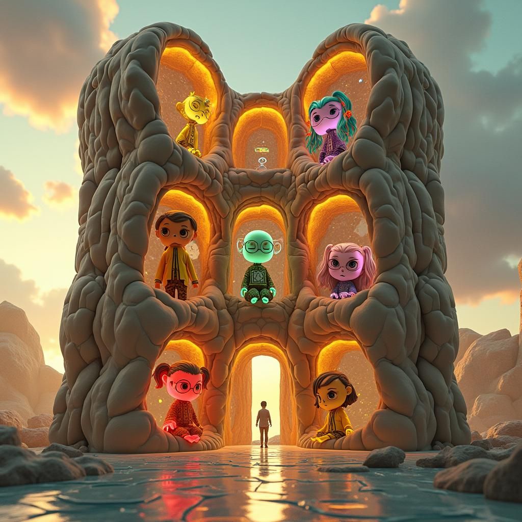 Brain House: 3D Anime Dolls Embodying Emotions