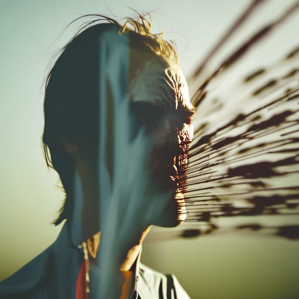 Moody Horror Film Portrait in Low Light