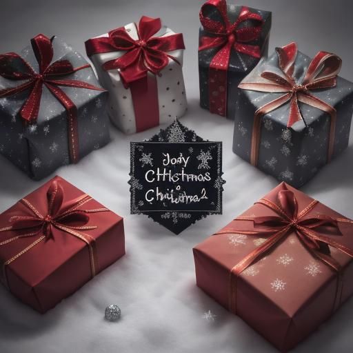 Eerie Dark Christmas Scene