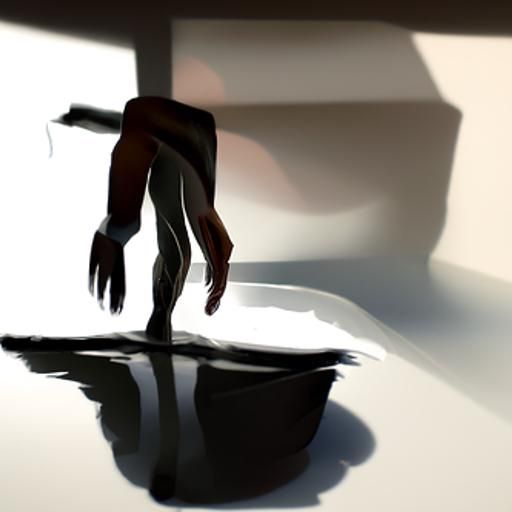 Drowning: 3D Rendered Artstation Image