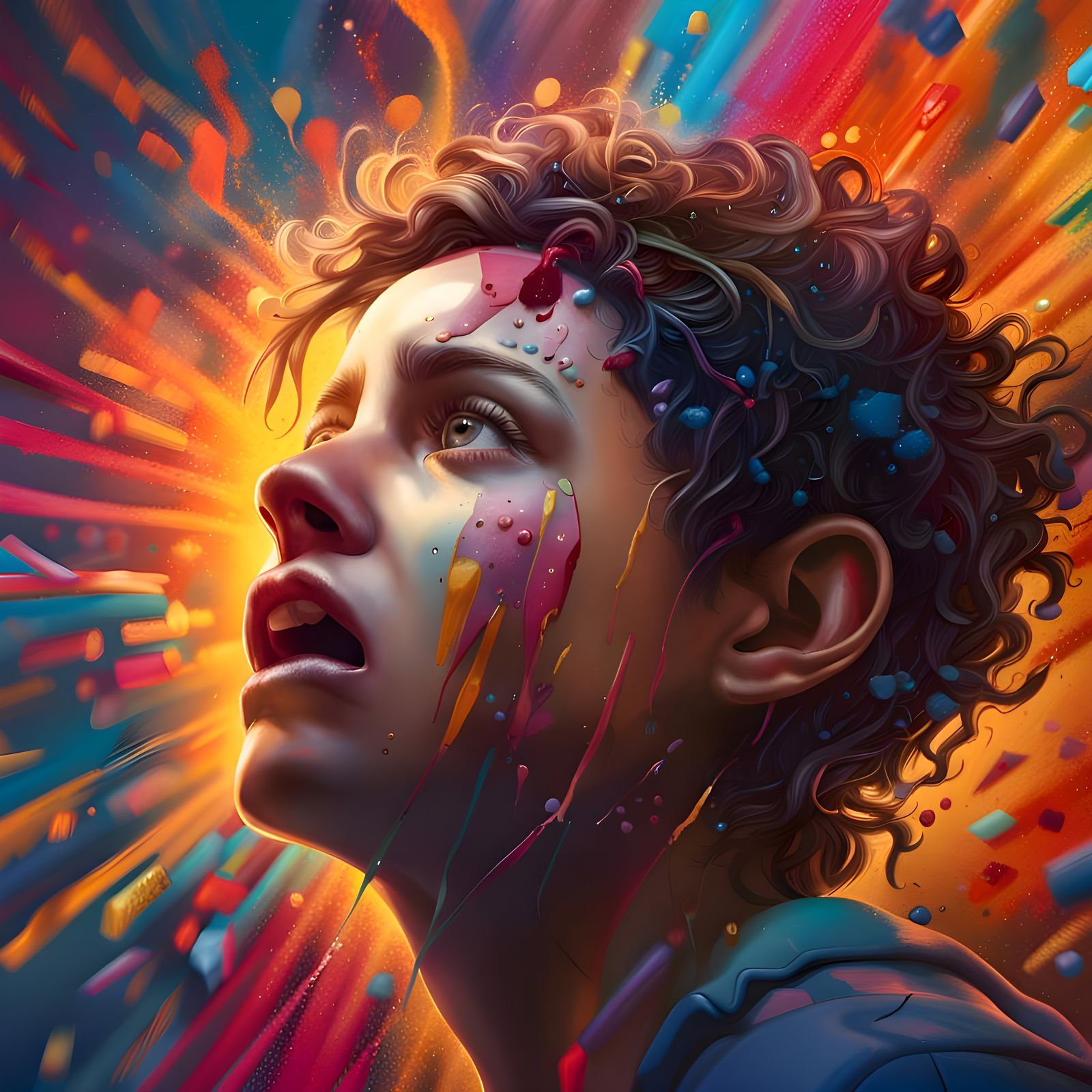 Hyperrealistic Social Introversion Disorder Concept Art