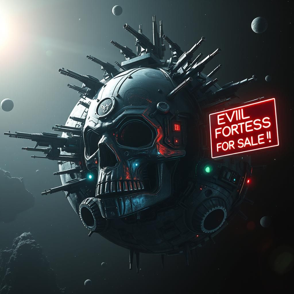 Creepy Haunted Space Station: Evil Fortress for Sale!