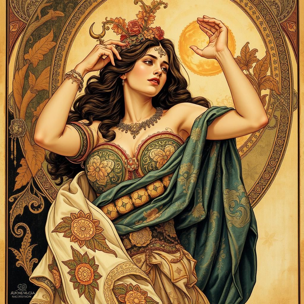 Sheherezade Art Nouveau Portrait