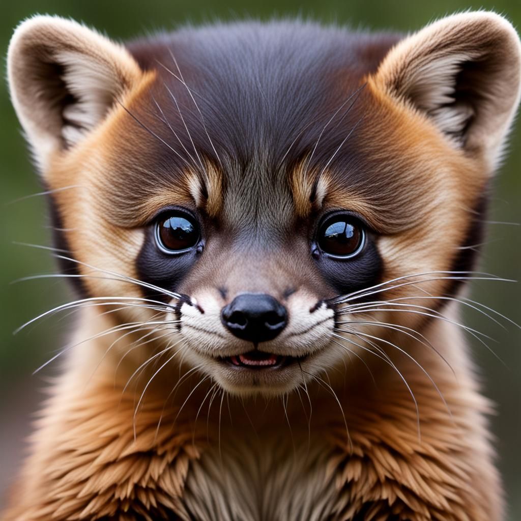 Crying Marten with a Single Tear