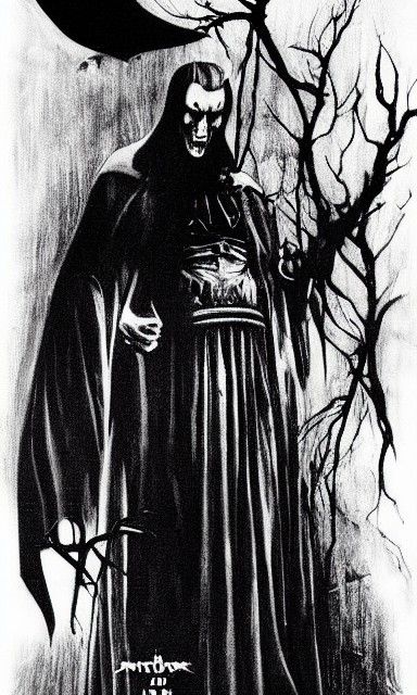 Dracula Movie Poster in Giger Style