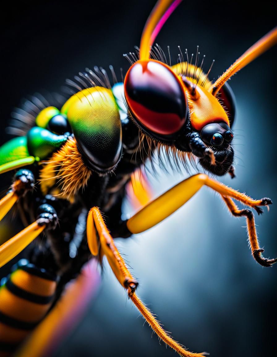 Bizarre Alien Insect in Magical Realism: Close-Up