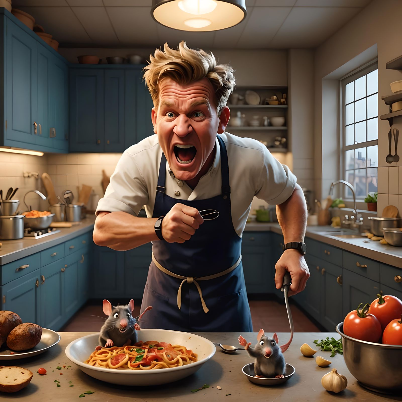 Gordon Ramsay Yells at Remy: Pixar Style