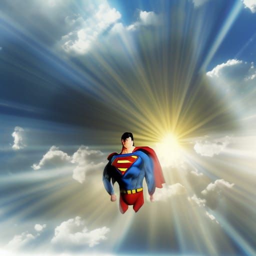 Superman Ascends: Hope in Divine Light
