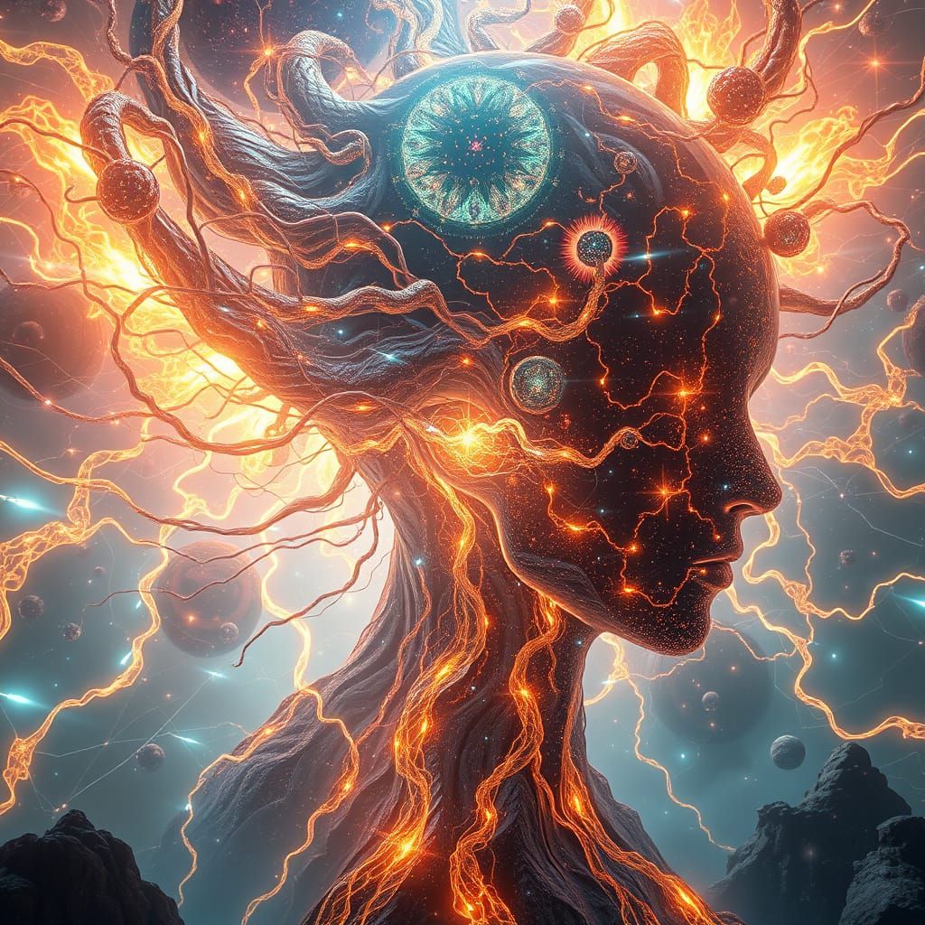 Hyperrealistic Aeon Nexus: AI Moods in Ethereal Space