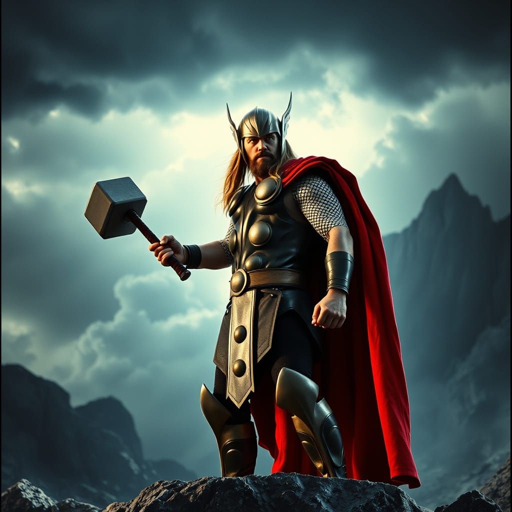 Epic 1960s Marvel Hero Emerges Against Dramatic Asgardian St...