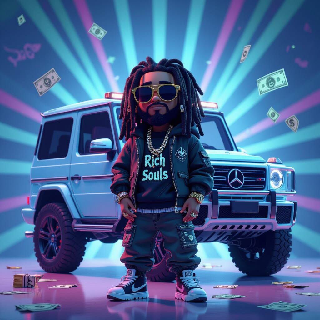 DRETTI2X Album Cover: Cartoon Animation in 3D