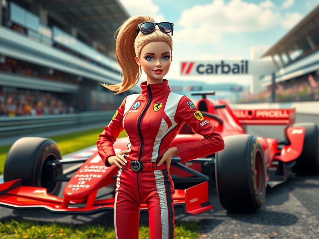 Formula 1 Barbie: Determination and Strength