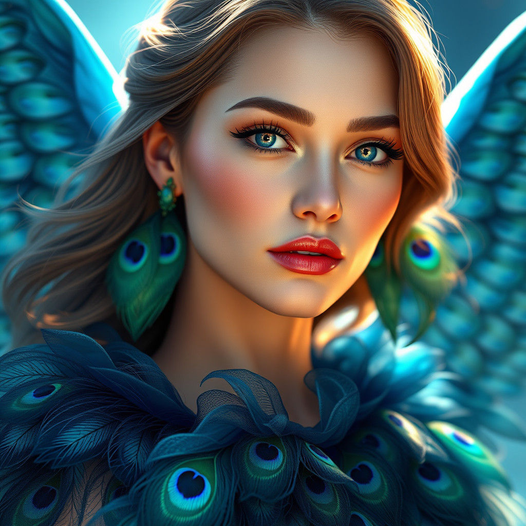 Ethereal Lady Rogue Trader in Sapphire and Emerald