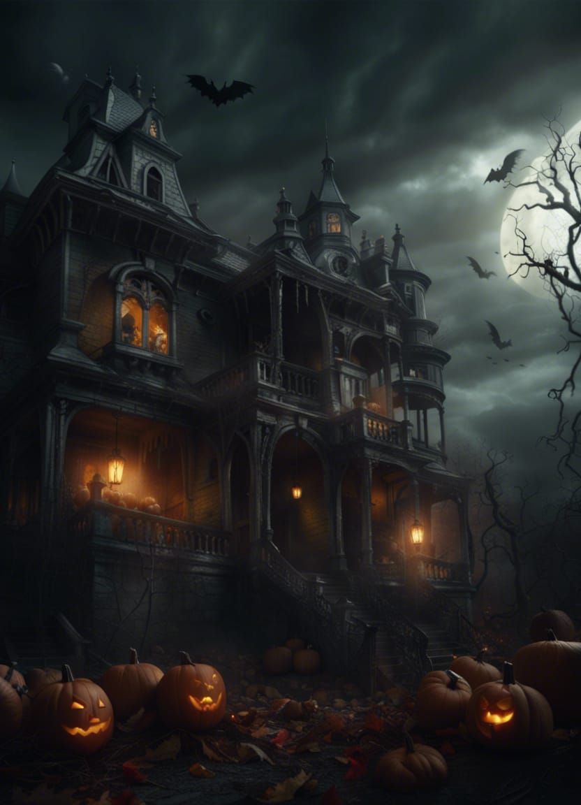 Scary Halloween Day: Digital Matte Painting