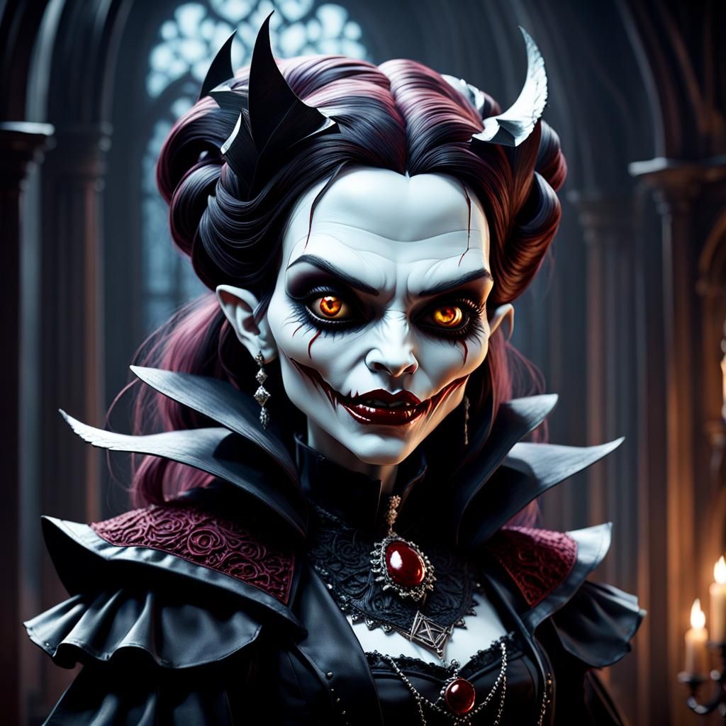 Gothic Vampire queen doll