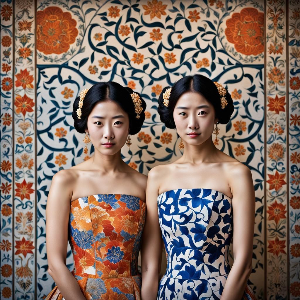 The delegates representing the textiles they produced shone ...