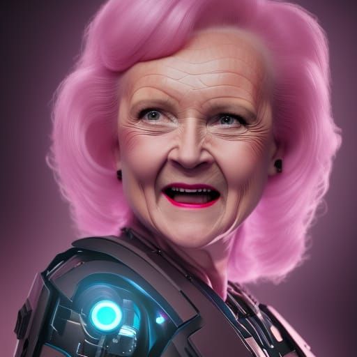 Cyberpunk Cybernetic Woman: Hyperrealistic Digital Illustrat...