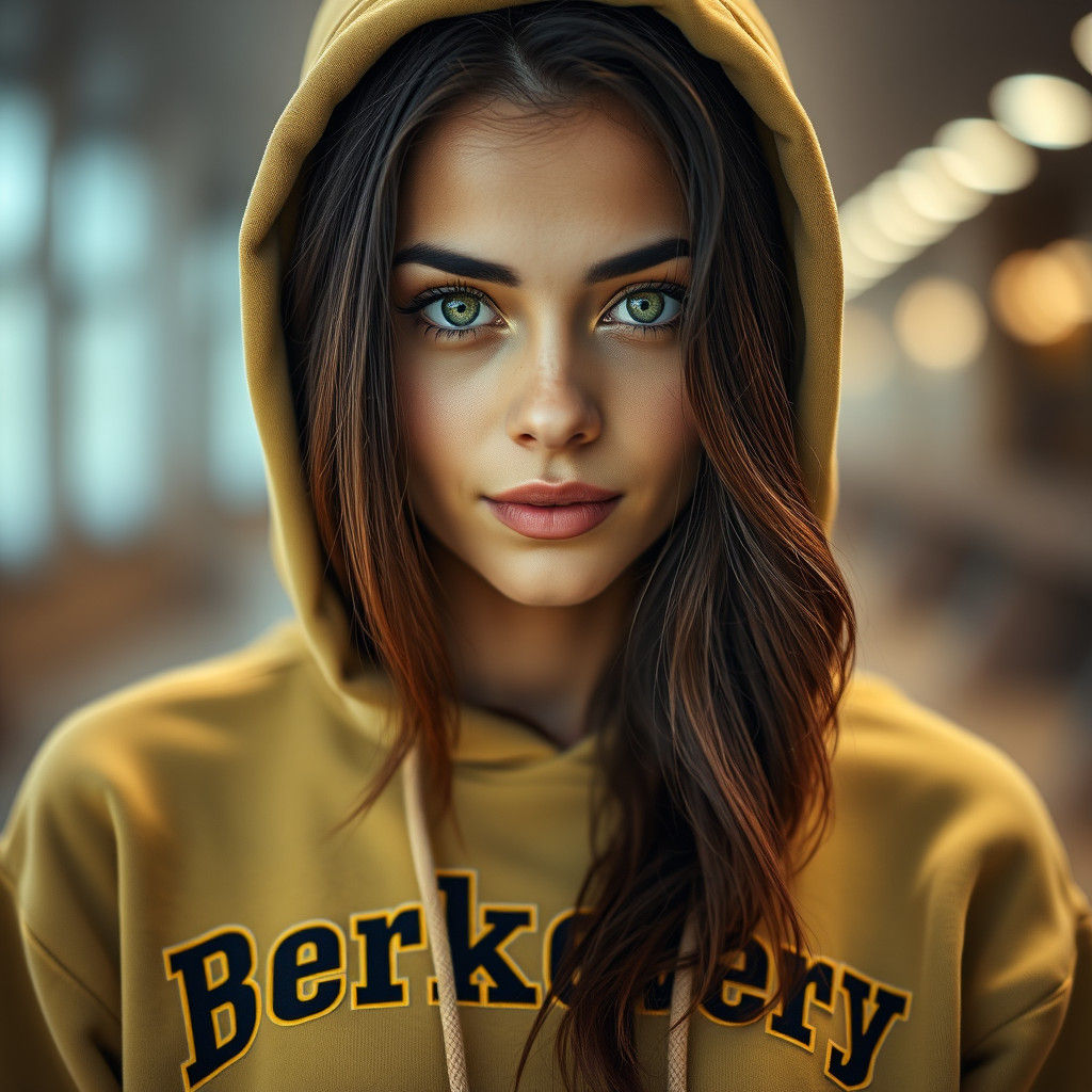Portrait of a Woman in Berkeley Sweatshirt